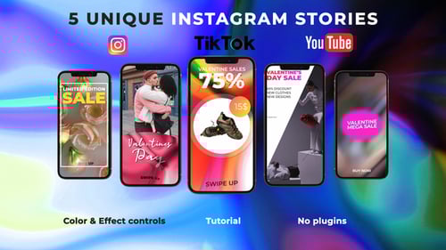 Dynamic Valentine's Day Sales Stories for Social Media Marketing