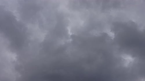 Dark Gray Clouds Moving Across the Sky