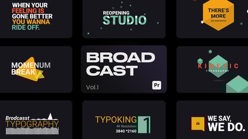 Broadcast Titles for Premiere Pro