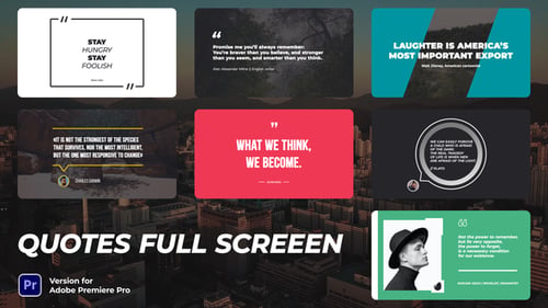 Quotes Full Screen | Premiere Pro