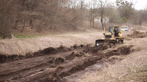 Construction Machinery Equipment Earth Building Bulldozer Earthmoving Machine Technology