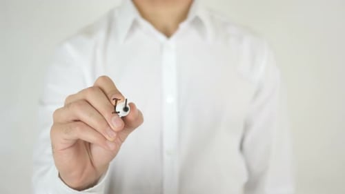 Writing the Word Increase with a Marker