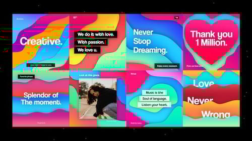 Animated Fluid Shapes Social Media Posts