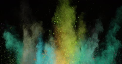 Gemischte Farbe der Pulverexplosion
