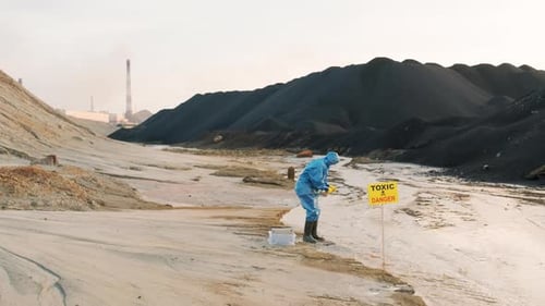 Wasserverschmutzung in Industriestadt