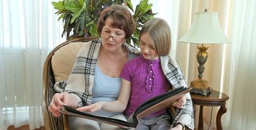 Álbum de fotos antiguo