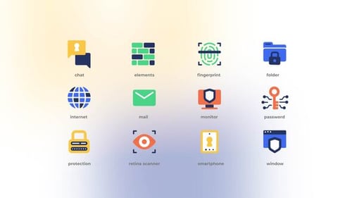Сyber Security - Flat Icons