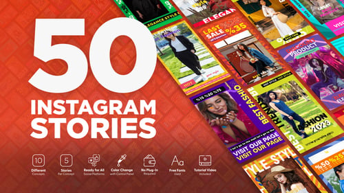 Dynamic Social Media Stories with Modern Fashion Graphics and Text