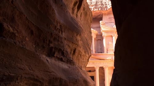 Archäologische Stätte Petra Das Theater in Jordanien