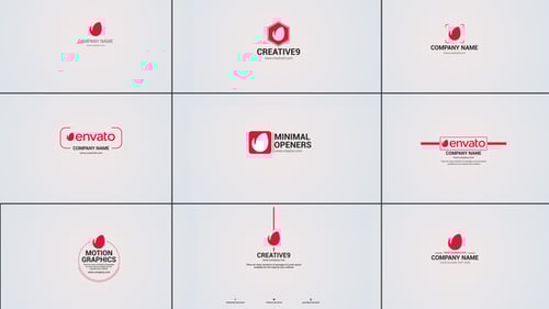 Minimal Clean Logo Opener Pack for Brand Identity