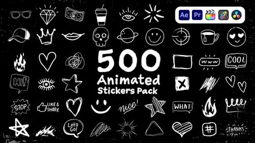 Animated Doodle Sketch Elements Pack