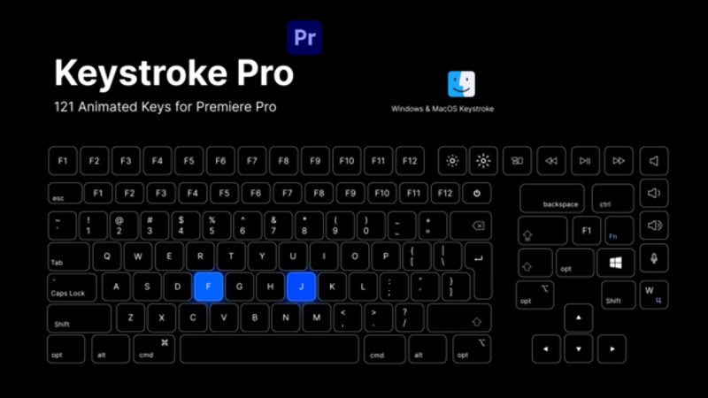 Keystroke Pro for After Effects, Elements ft. keyboard typing ...