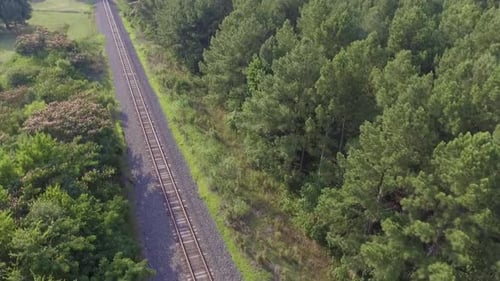 Drohnenaufnahmen von Bahngleisen