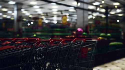 Covid19 Epidemic and Empty Supermarket