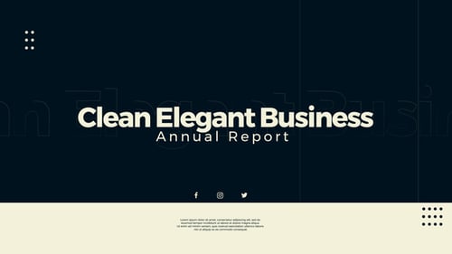 Clean Elegant Business