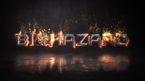 Fiery Metallic Logo Text Reveal Intro
