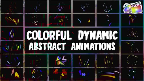 Vibrant Abstract Motion Graphics Elements for Dynamic Projects