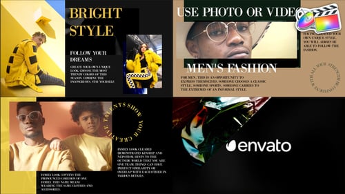 Geometric Fashion Slideshow for FCPX