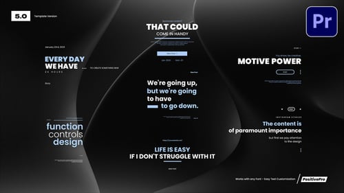 Modern Titles For Premiere Pro