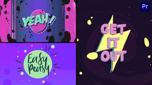 Dynamic Cartoon Text and Logo Title Animations