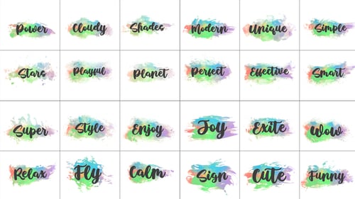 Water Colour Titles -V2 Premiere Pro