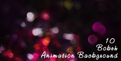 10 Vibrant Animated Bokeh Light Backgrounds Collection