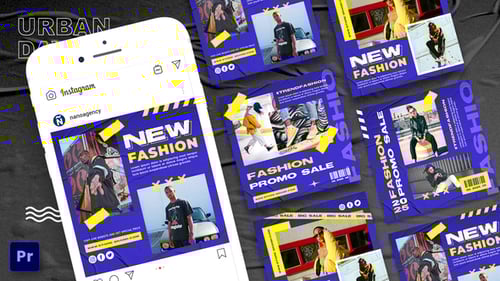 Urban Fashion Instagram Post For Premiere Pro