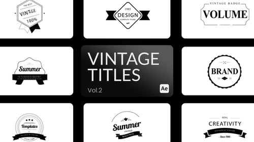Vintage Title 02 para After Effects