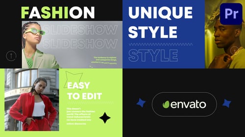 Modern Fashion Slideshow with Dynamic Kinetic Typography