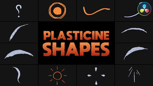 Formas de plastilina | DaVinci Resolve