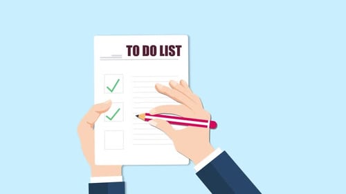 Finishing To Do List Animation