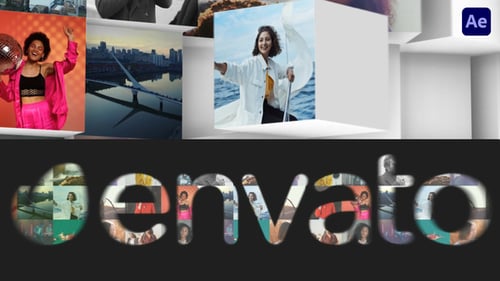 Modern Dynamic Geometric Cubes Logo Reveal Opener