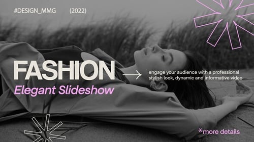 Dynamic Fashion Slideshow with Minimal Animated Text