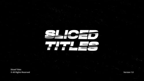 Dynamic Sliced Text Animation: Modern Typography Title Opener