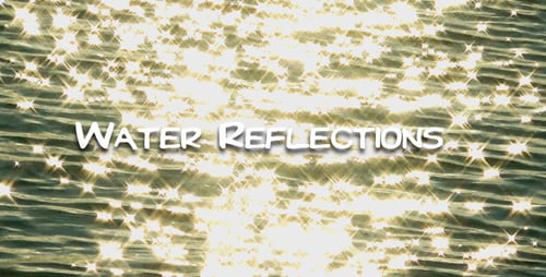 Golden Light Sparkling on Water Surface