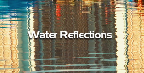Abstract Reflections of City Lights in Water