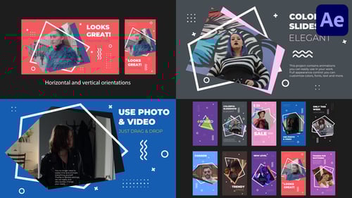 Street Colorful Slideshow for After Effects