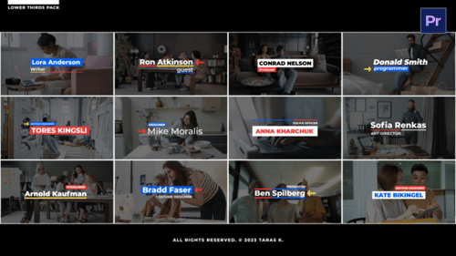 Modern Clean Lower Thirds for Professional Video