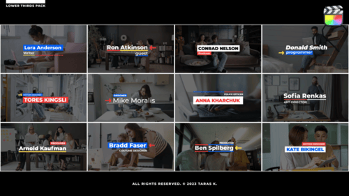 Lower Thirds 2.0 \ FCPX