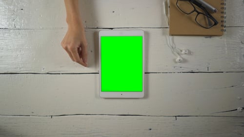 Using Tablet Green Screen