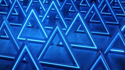 Abstrato triangular azul