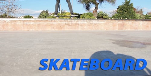Skateboarder Performing Tricks at Sunny Skate Park