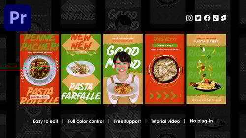 Animated Food Promotion Instagram Stories Pack