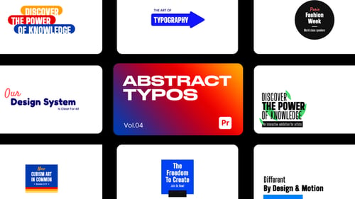 Abstract Typos 04 for Premiere Pro