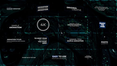 Minimalist Animated Titles Pack for Modern Video Projects