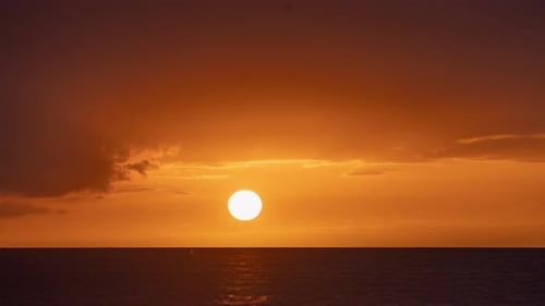 Beautiful Sunrise Over the Ocean