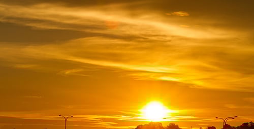 Sunset With Sky On Fire II - Full HD