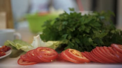 Fresh Vegetables for Nutritious Salad Preparation