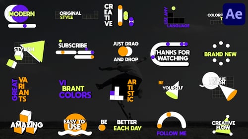 Colorful Motion Titles for After Effects