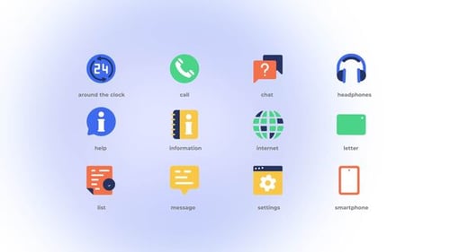 Customer Support - Flat Icons